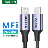 UGREEN 60761 USB-C to iPhone 8-pin Fast-Charging Cable 2M