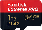 SanDisk SDSQXCZ-1T00-GN6MA Extreme Pro 1 TB microSDXC Memory Card with SD Adapter 170 MB/s
