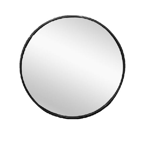 Metal Round Mirror 100cm - Black