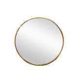 Metal Round Mirror 80cm - Gold