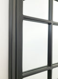 Window Style Mirror - Black Rectangle 95cm x 130cm