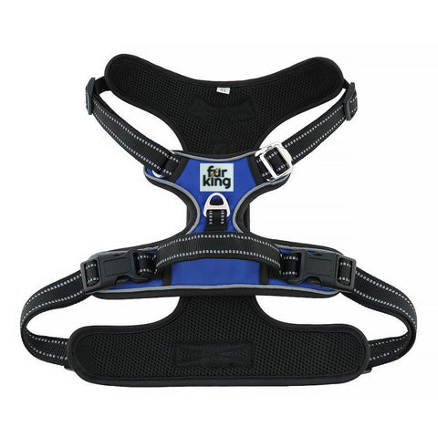 Fur King Ultimate No Pull Dog Harness - Small - Blue