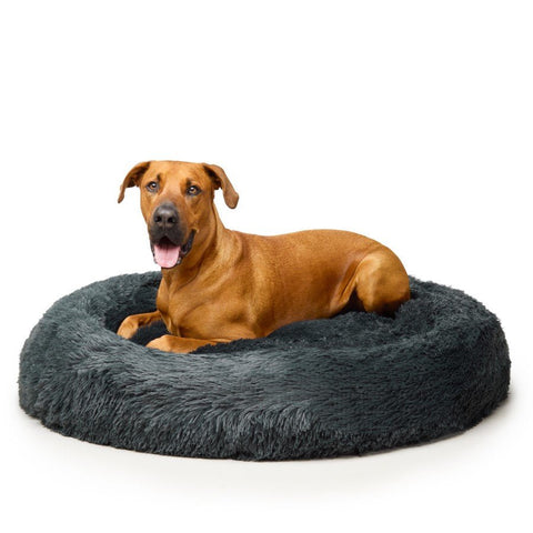 Fur King "Nap Time" Calming Dog Bed - XL -Grey