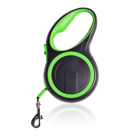 Dog and Cat 5m Retractable Heavy Duty 20kg Rated Pet Leash - Green