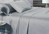 King Size 500TC Cotton Sateen Fitted Sheet (Silver Color)