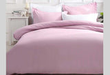 Queen Size Pink Quilt Cover Set (3PCS)