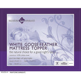 100% White Goose Feather Mattress Topper -Queen