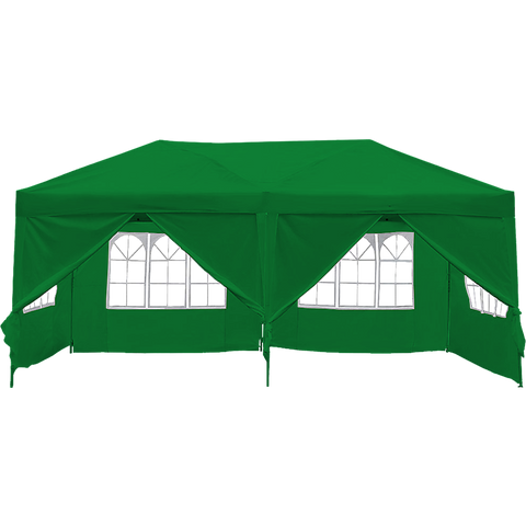 3x6m Gazebo Outdoor Marquee Tent Canopy Green