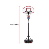 Basketball Ring Hoop Height Adjustable Portable Set