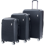 Delegate Suitcases Luggage Set 20" 24" 28" Carry On Trolley TSA Travel Bag