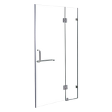110 x 200cm Wall to Wall Frameless Shower Screen 10mm Glass By Della Francesca