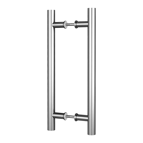 Round 300mm Push Pull Stainless Steel Door Handle Entrance Entry Shower Glass