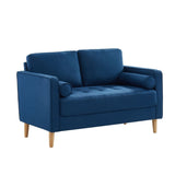 Cassandra 2 Seater Sofa Loveseat couch Blue