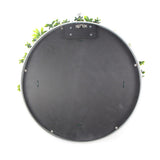 Flowering White Artificial Green Wall Disc UV Resistant 50cm (White Frame)