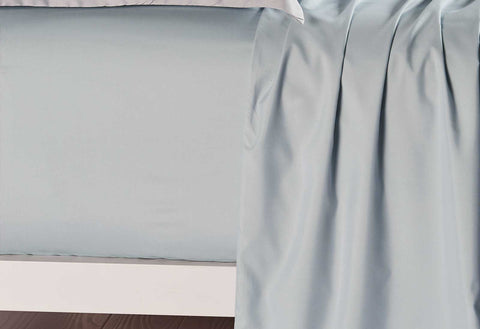 King Size Blue Fog Color Fitted Sheet