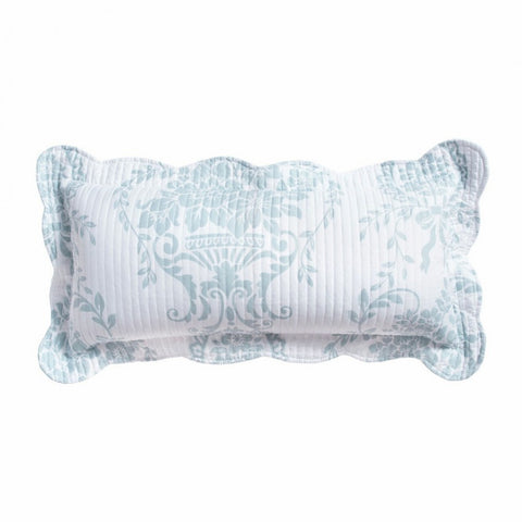 Florence Blue Oblong Cushion by Bianca
